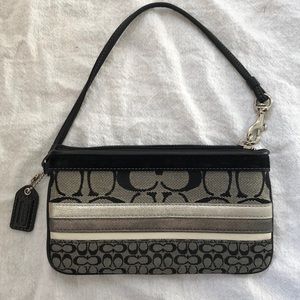 Coach Signature Logo Wristlet